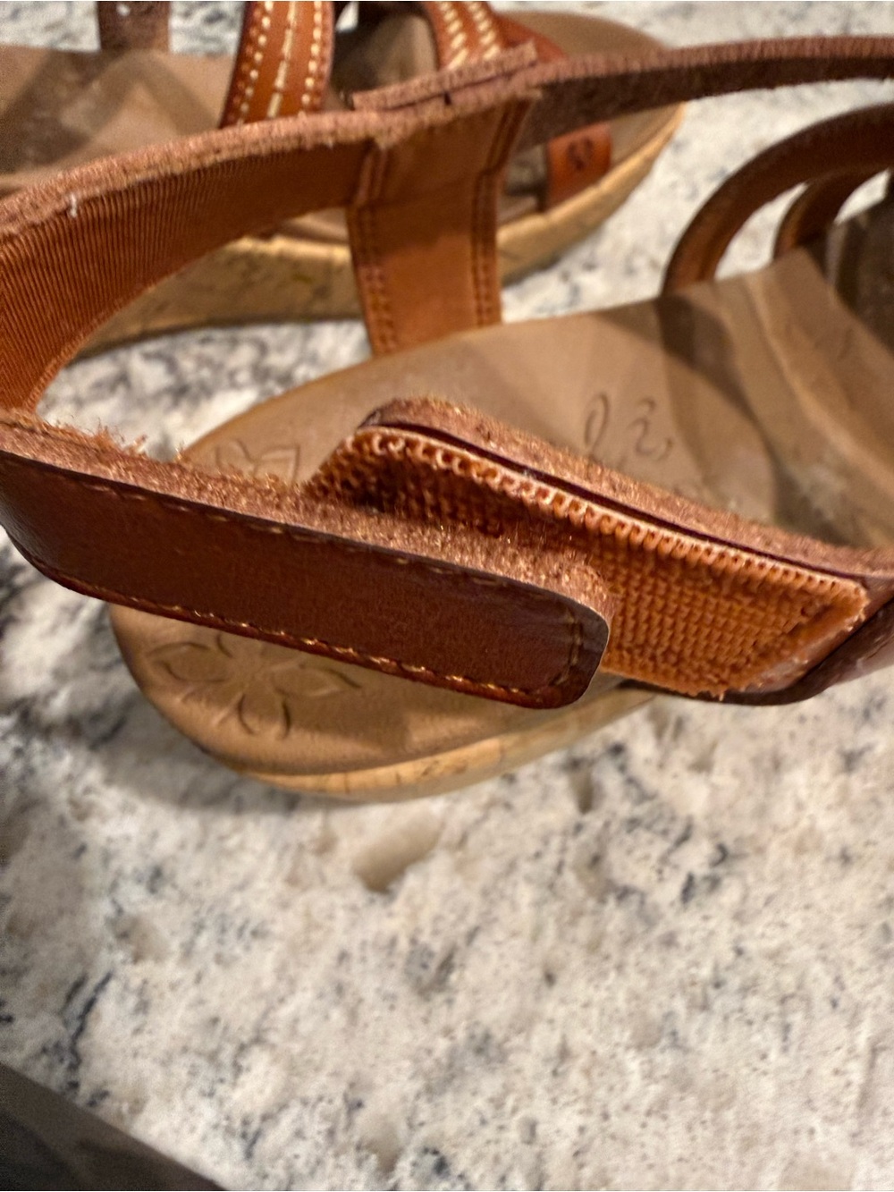 Skechers Tan Brown Adjustable Strap Sandals